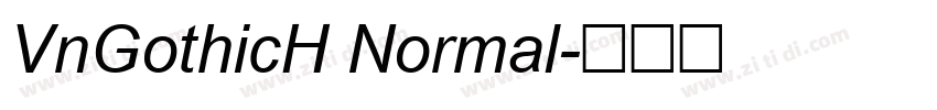 VnGothicH Normal字体转换